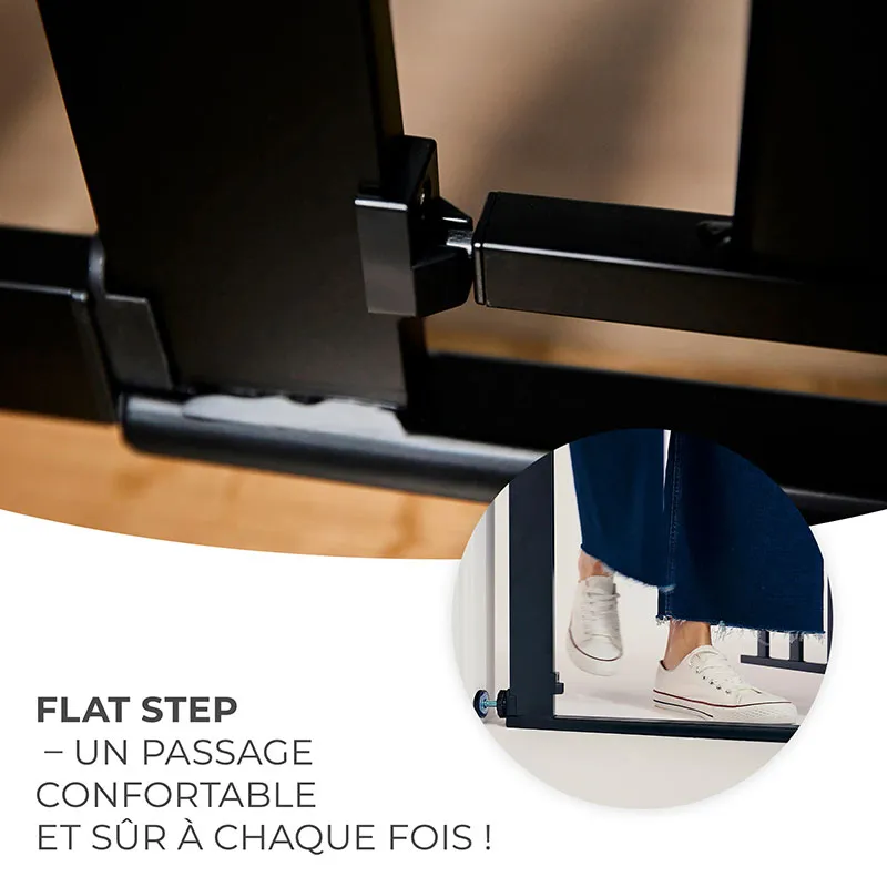 Barrière de sécurité Lock&Go Blanc/Bois - 75-103cm-5