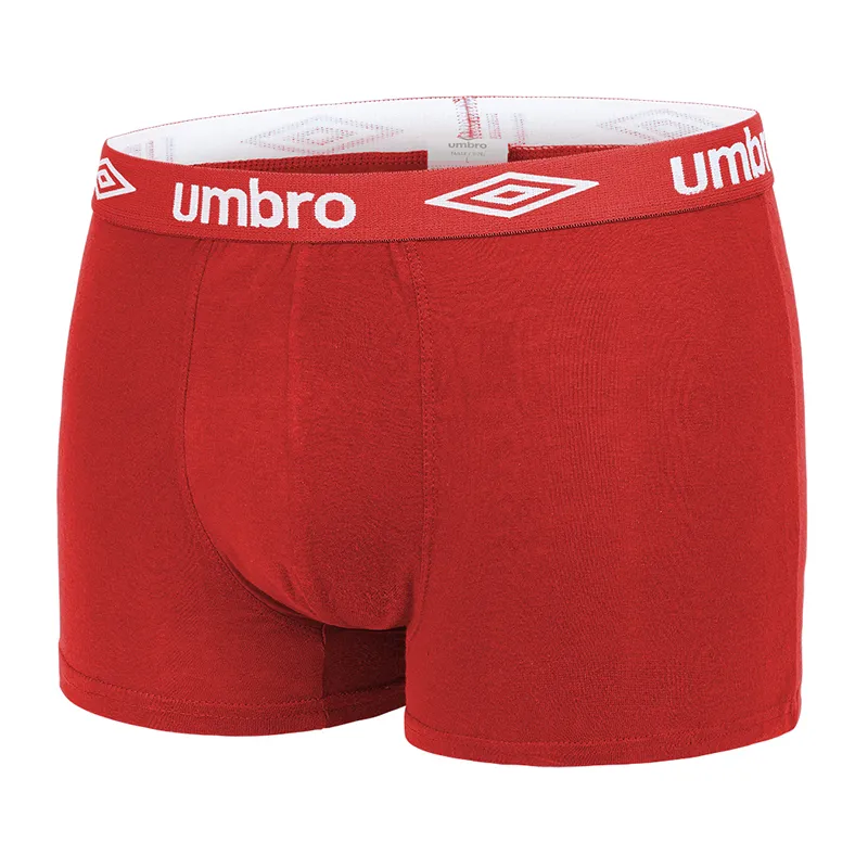 4 Boxers Homme Umbro - Noir/Bleu/Rouge-2