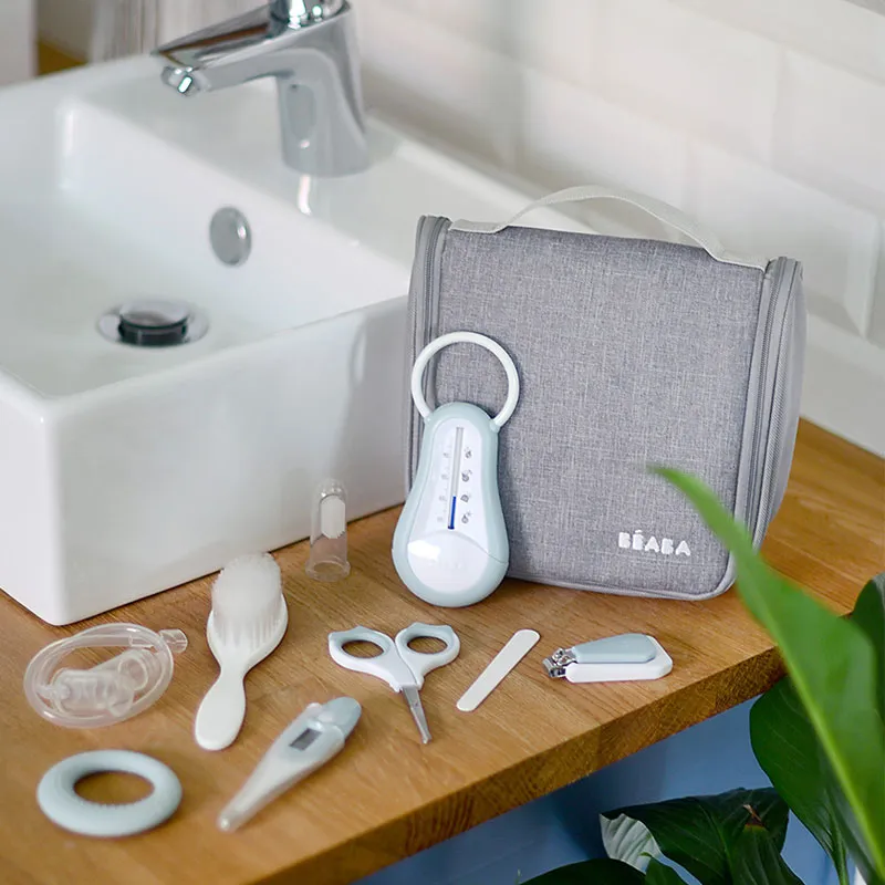 Trousse de toilette nomade 9 access. - Green Blue -0