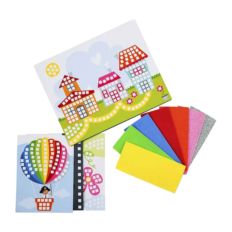 2 Coffrets de mosaique en mousse + Autocollant - 4+-0