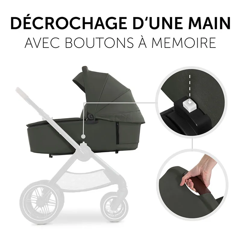 Duo Poussette Walk N Care Air Set Dark Olive - 0m+-8