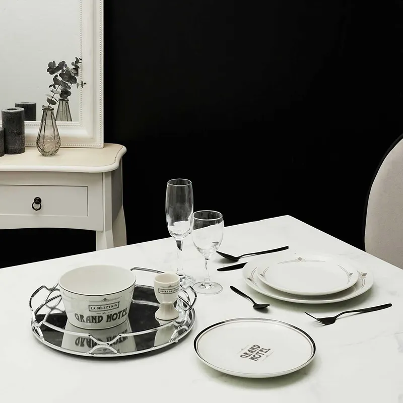 6 Assiettes Grand Hôtel - ø20cm-3