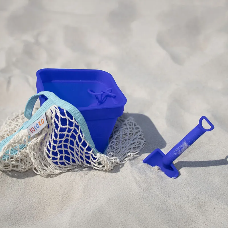 Seau de plage + Pelle Silicone-0