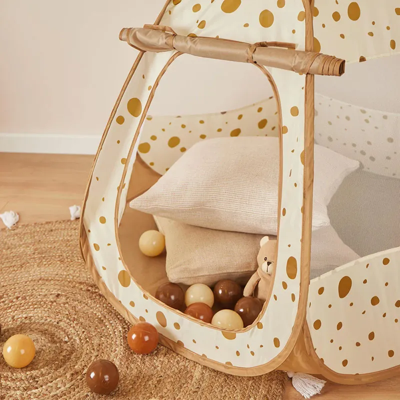 Tente à balle Pop up & 50 balles Pois - 12m+-2
