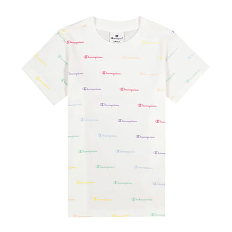 T-shirt MC Fille Champion - Blanc - CHAMPION-0