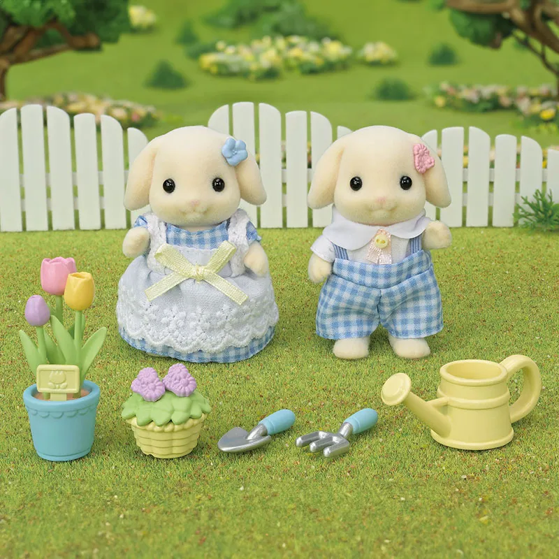 Frère & soeur lapin bélier + accessoires - 7pcs-2
