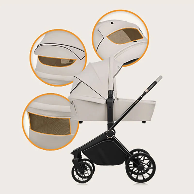 Duo Poussette Mika Plus + Nacelle Green Olive - 0m+-31