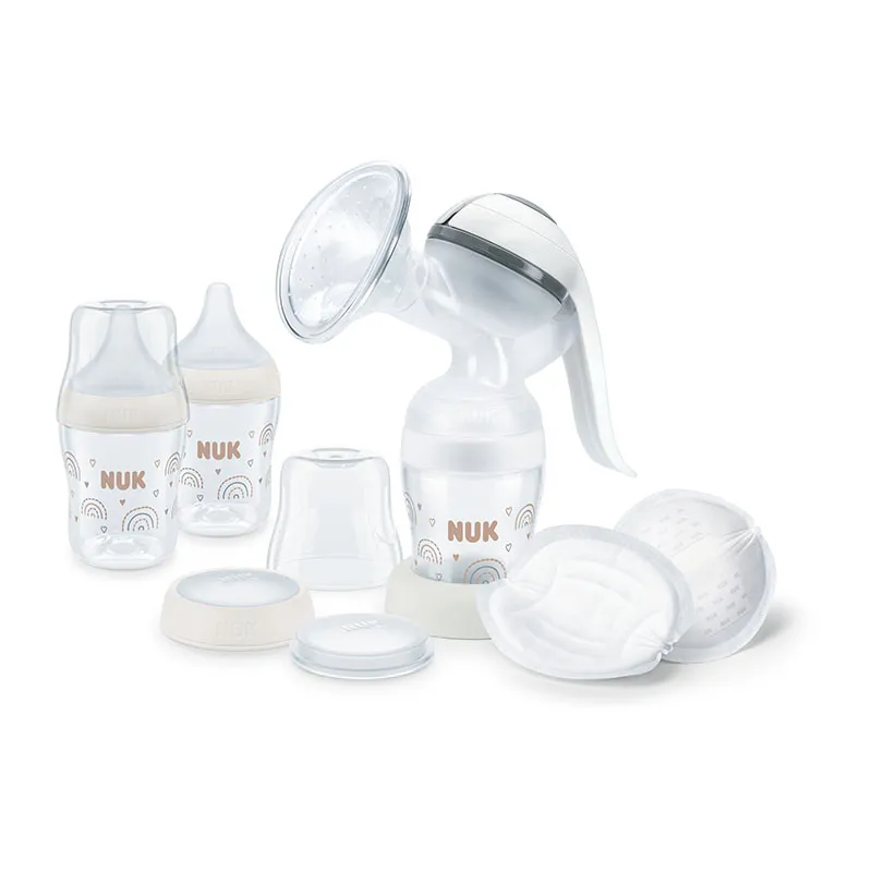 Coffret Tire Lait Manuel Perfect Match + 3 biberons 150 ml + coussinets d'allaitement-0