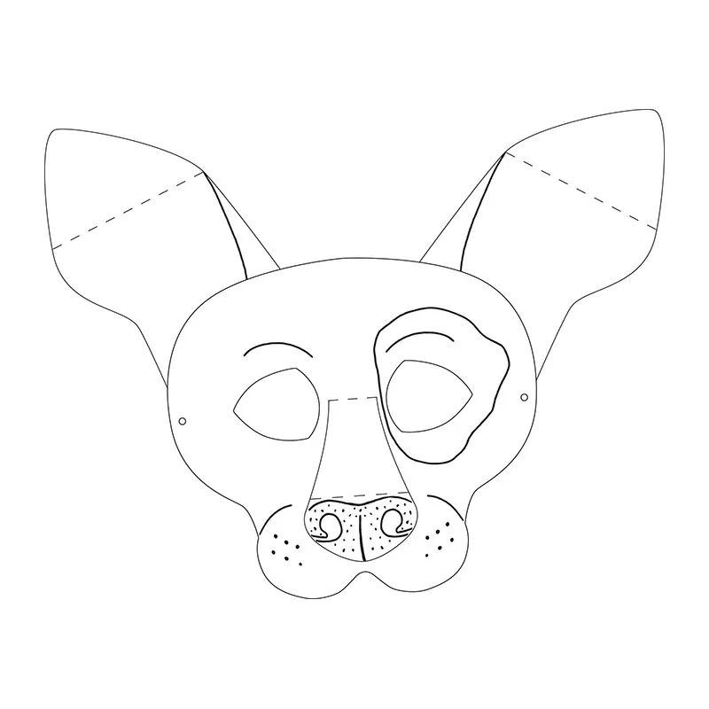 6 masques pour enfants Animaux-10