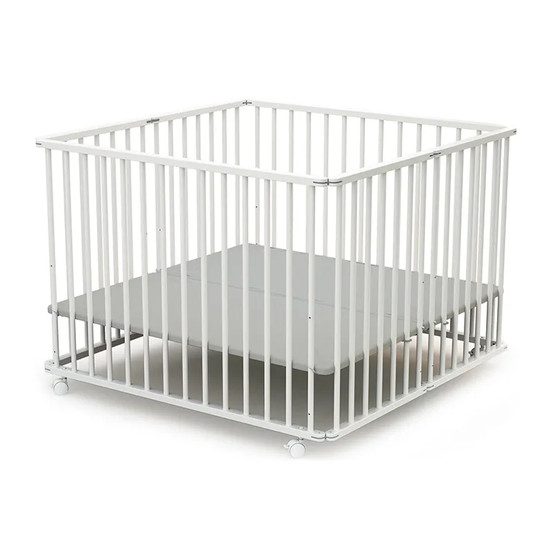 Grand Parc Pliant Webaby Blanc/Gris - 102x101cm-3