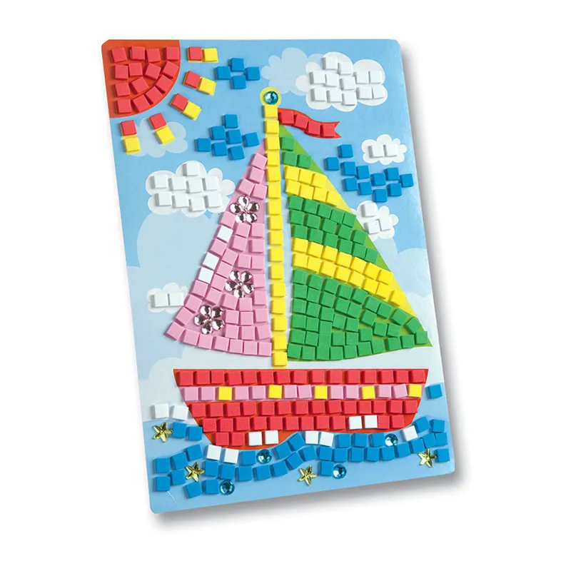 Kit de Mosaïque en mousse - Bateau-0