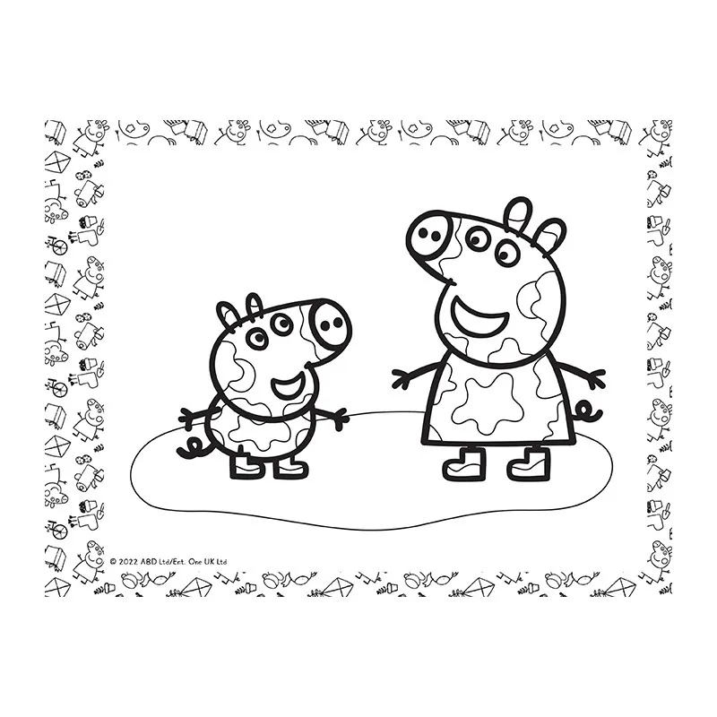 Kit Feutres aérographes Peppa Pig 7pcs - 36m+-2