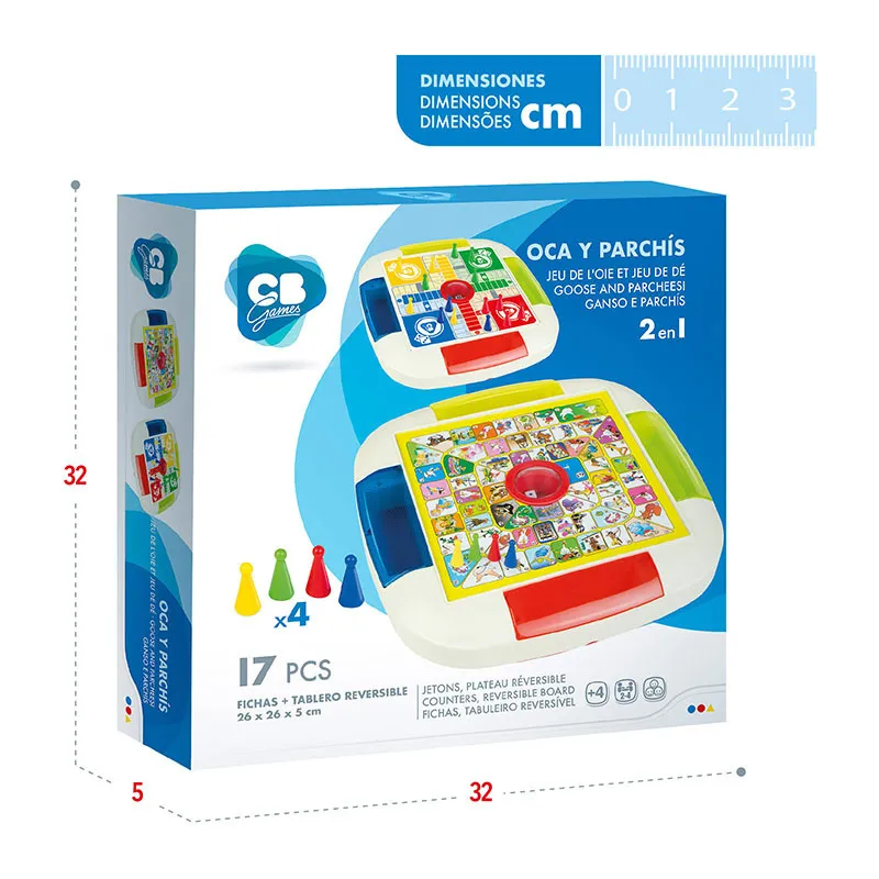 Jeu 2en1 Chevaux/Parchis - 4+-6