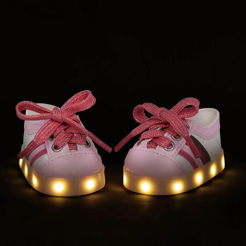 Baskets lumineuses Roses - Poupée 46cm-3