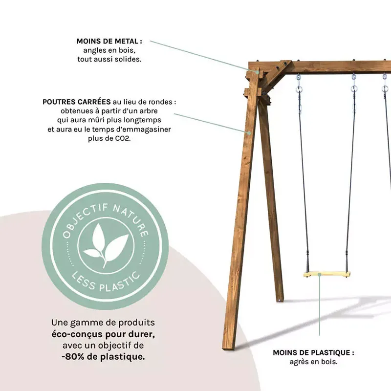 Portique 3 agrès Ulysse - 6m+-15