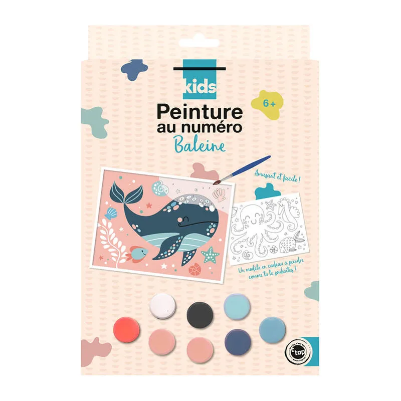 Peinture au numéro Baleine 2pcs - 28x24cm-1
