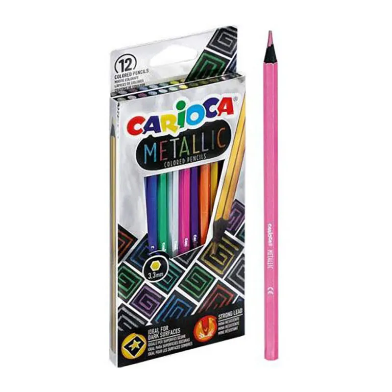 Crayons de couleur Metallic - 12pcs-0