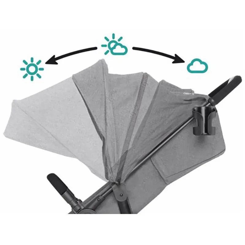 Poussette Compacte Grande City Gris - 0m+-8