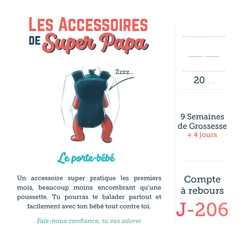 Calendrier de grossesse - Futur Papa -6