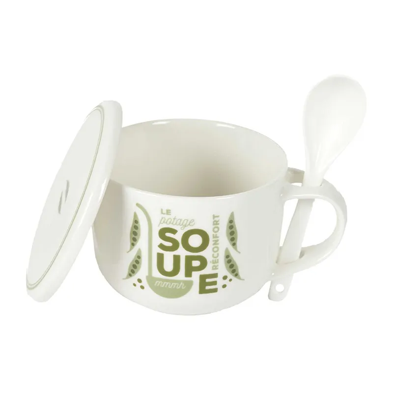 Bol à Soupe + couvercle Aléat. - 55cl-5