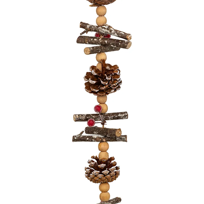 Guirlande pommes de pin & perles - 150cm-1