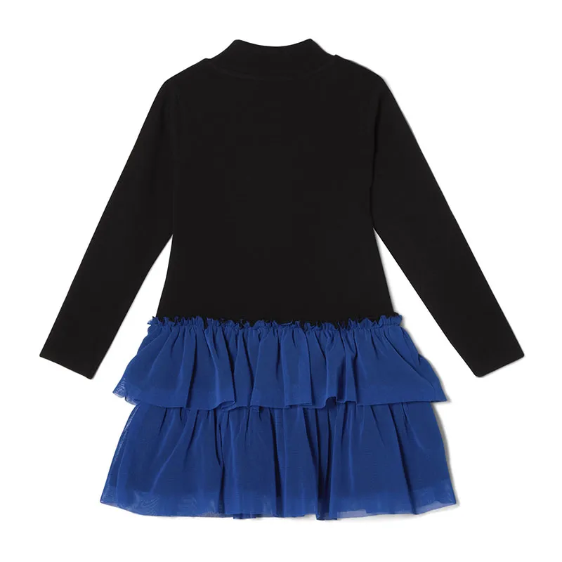 Robe Minou BIO - Noir/Bleu-0