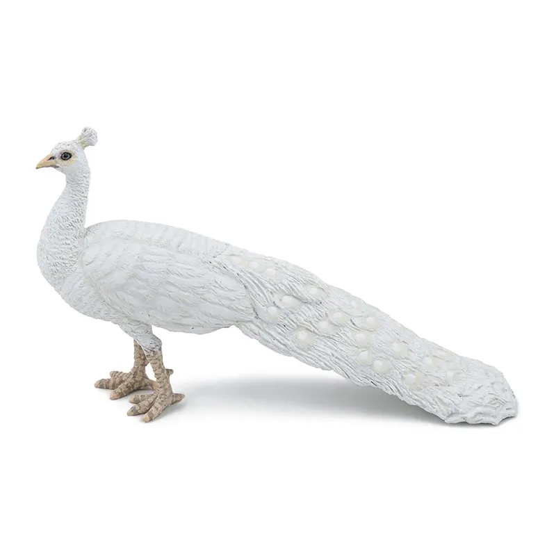 Paon blanc - 11,48x6,6cm-0