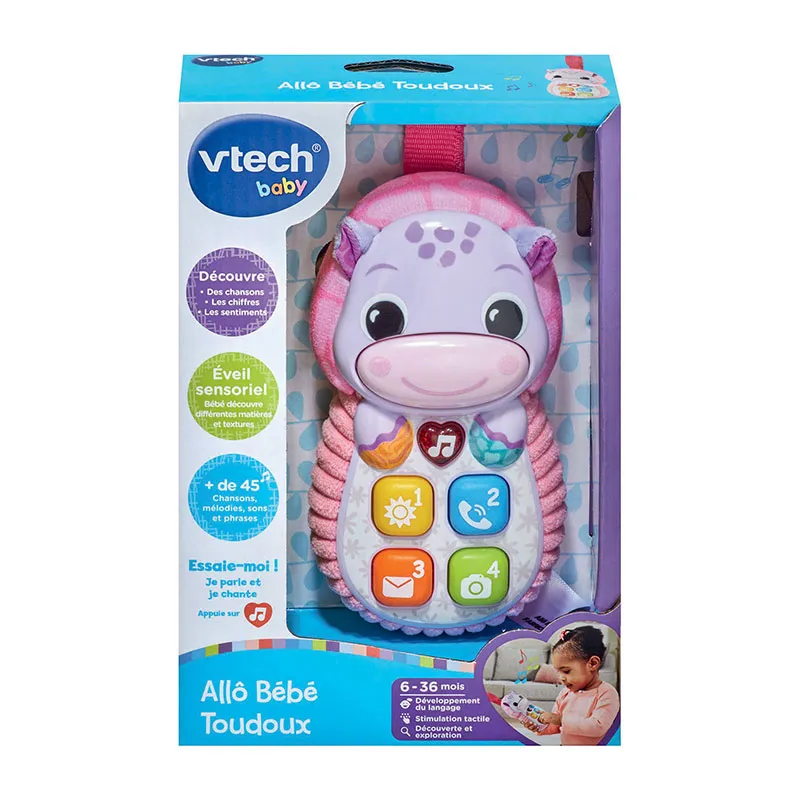 Téléphone Allô Bébé Toudoux Rose - 6+-2
