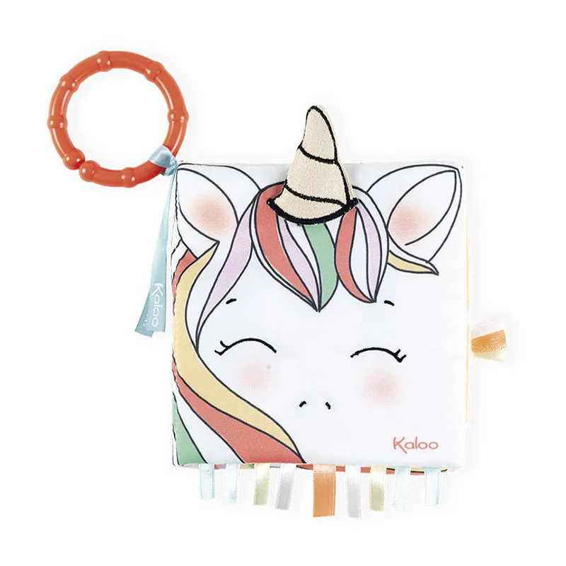 Livre d'éveil tissu La licorne joyeuse - 0m+-1