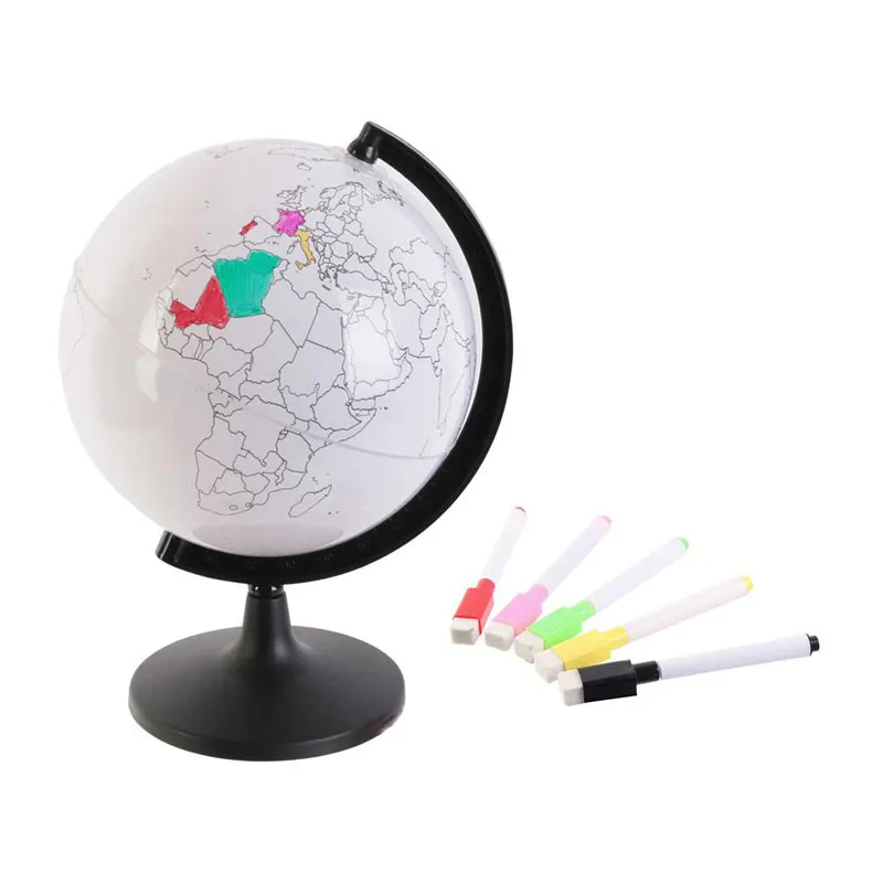 Globe rotatif & Feutres à personnaliser - 22cm-0