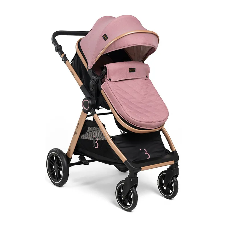 Poussette combinée 3en1 Nicea Rose - 0m+-1