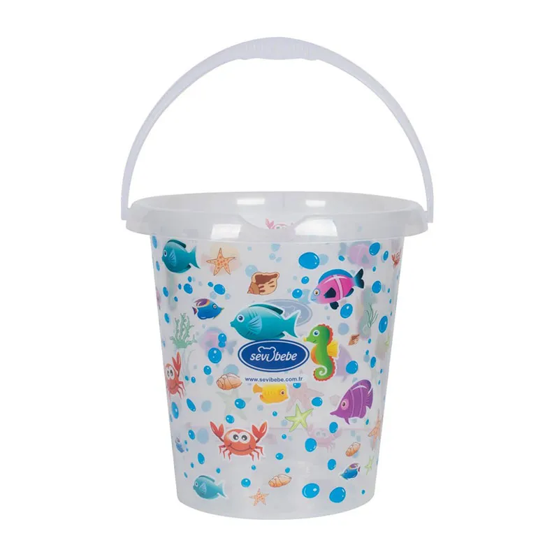 Seau Transparent à motif - 12L-1