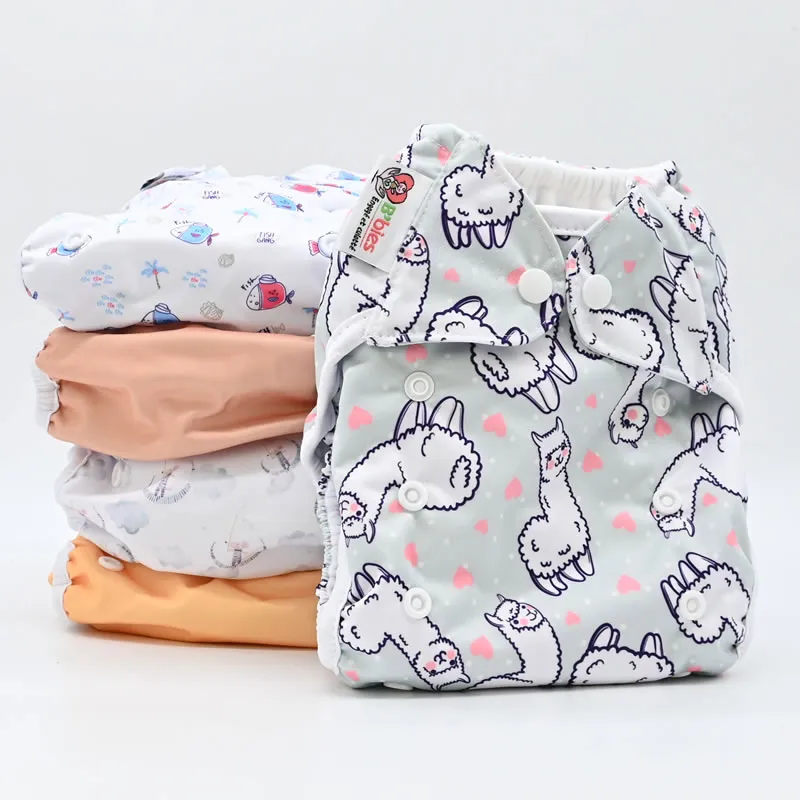 5 Couches lavables Taille évolutive - 4-17 kg-0