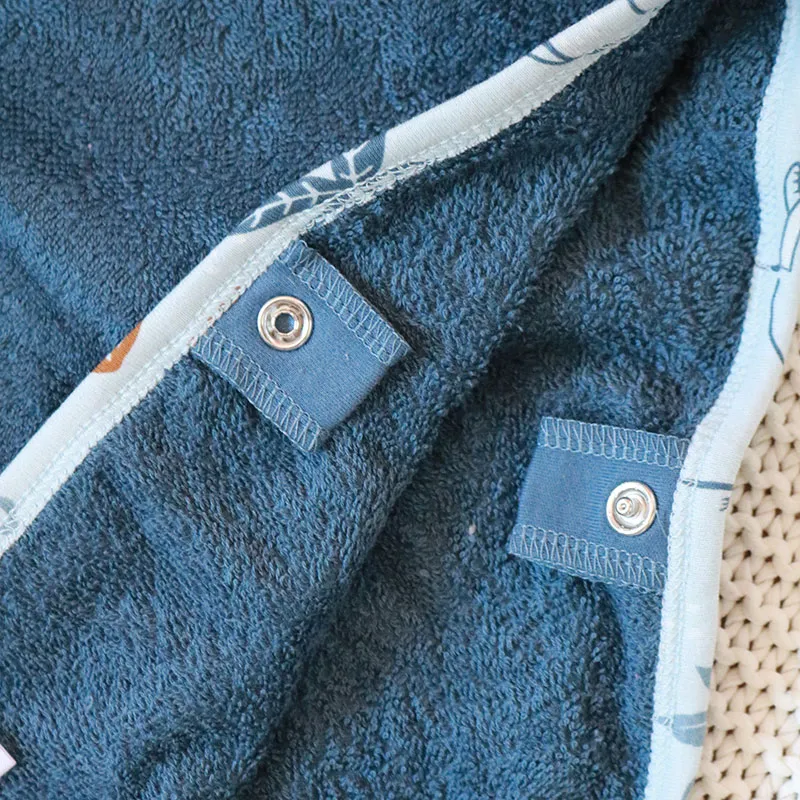 Poncho de bain Family - Bleu-3