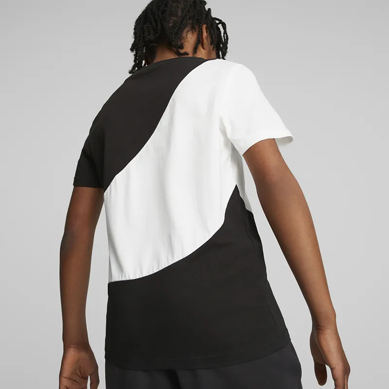 T-shirt Garçon Power Cat Puma - Noir/Blanc-5