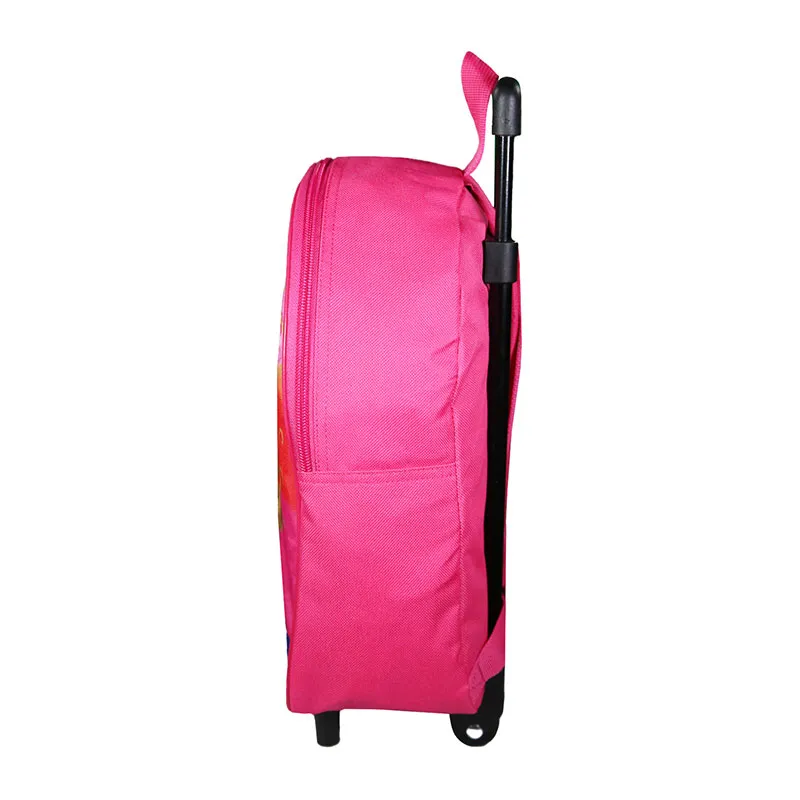 Sac à dos à roulettes maternelle Les Trolls Rose - 25x32cm-2