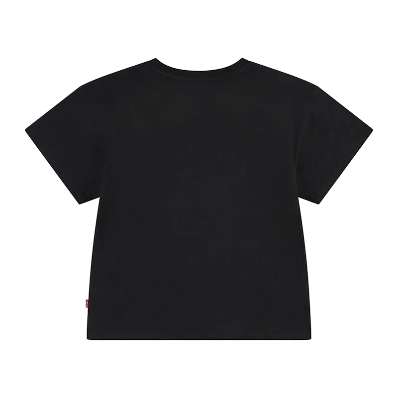 T-shirt MC Enfant Oversized Western - Jet Black-1
