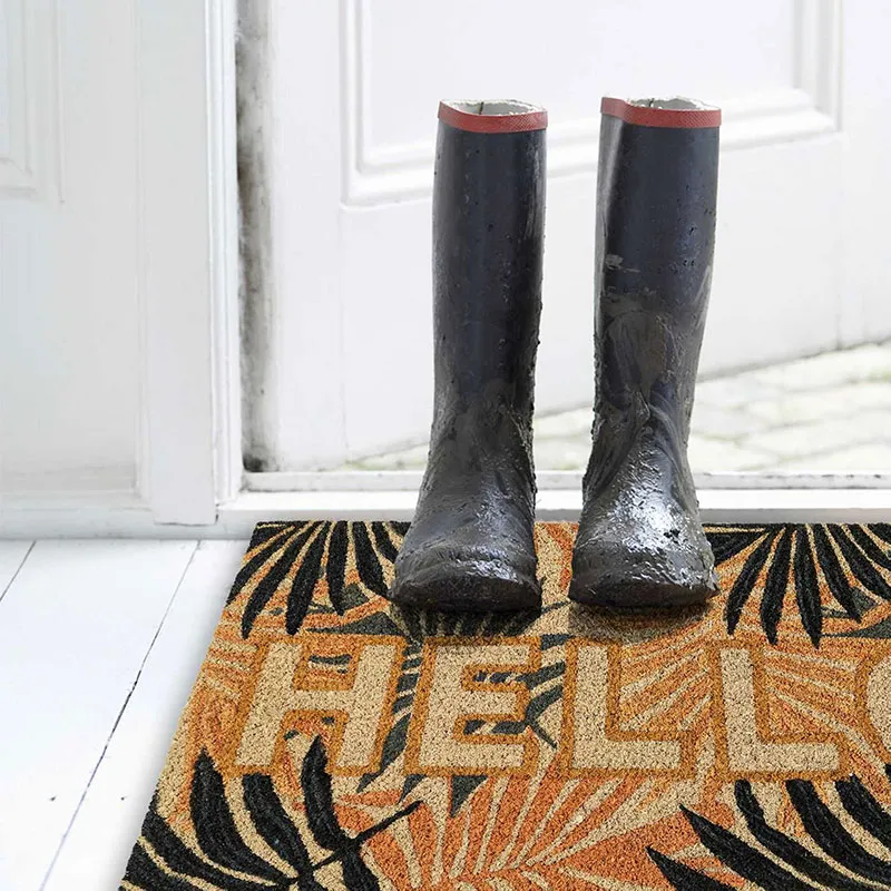 Tapis brossant coco Message Aléat. - 40x60cm-6