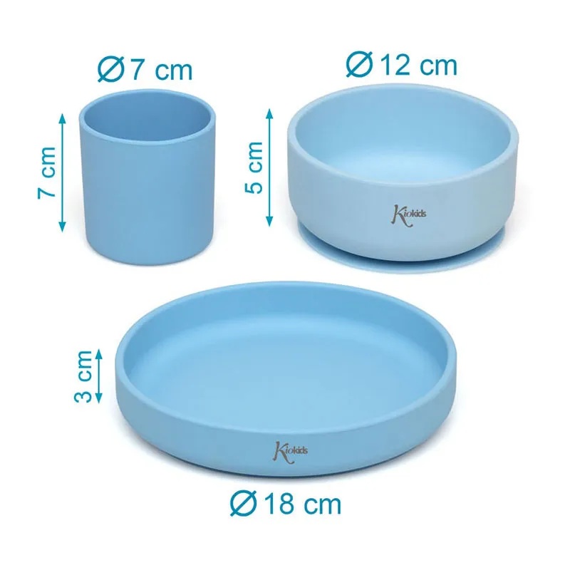 Set Vaisselle Bleu - 3pcs-3