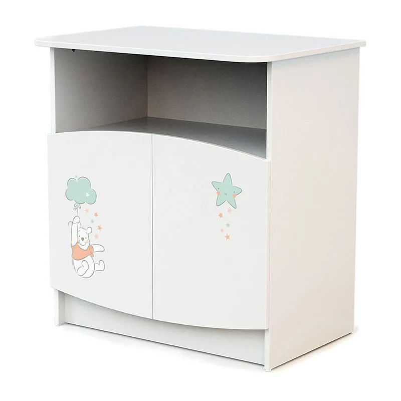 Meuble à langer Disney Winnie in sky Blanc - 79x65x92cm-1