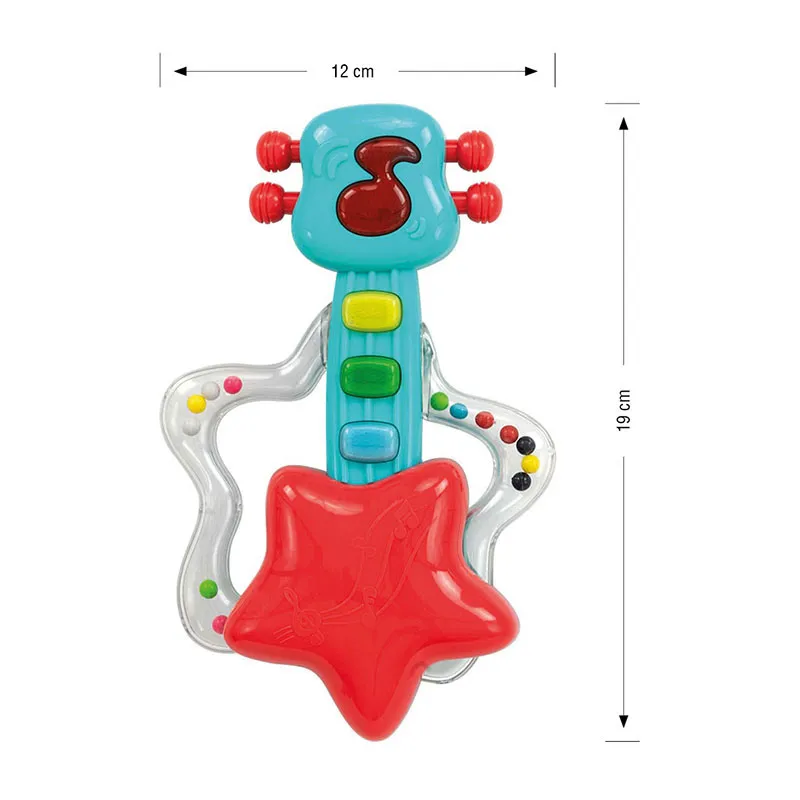 Hochet musical Guitare Rouge - 0m+-1