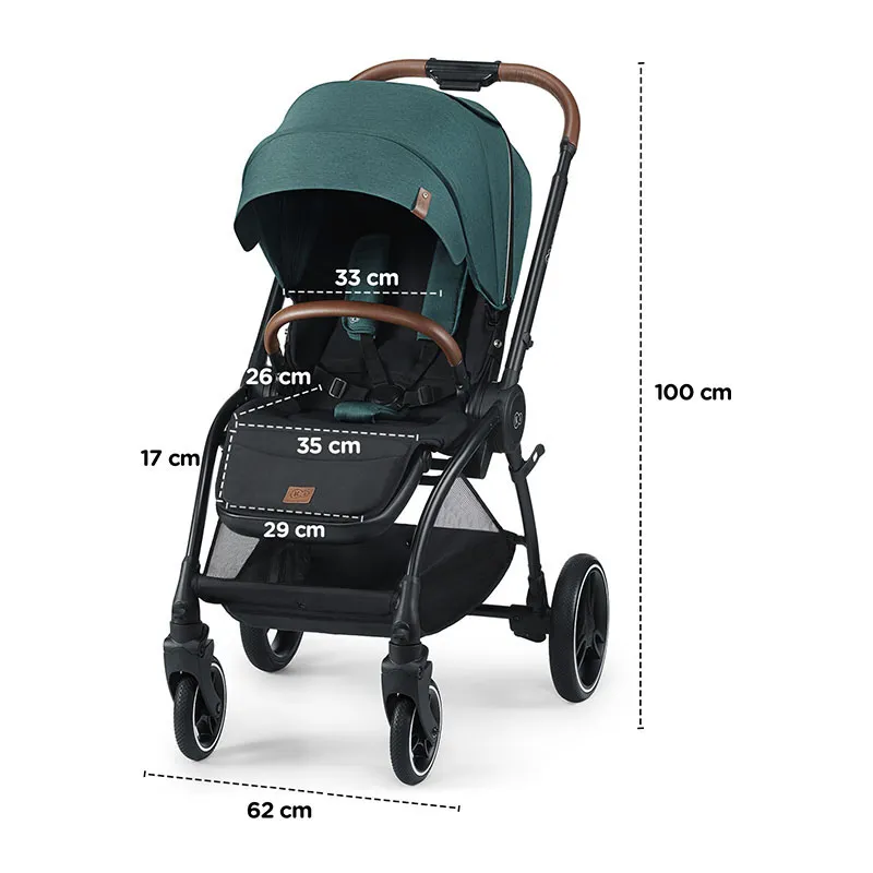 Duo Poussette + Nacelle Evolution Cocoon Vert - 0m+-11