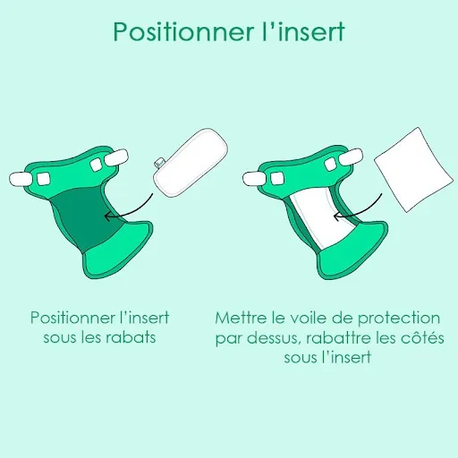 Couche lavable ajustable + 1 Insert - Pieuvre - BUM DIAPERS-8