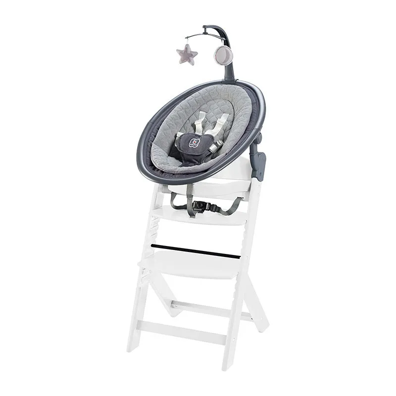 Chaise haute + Transat Newborn Blanc - 0m+-0
