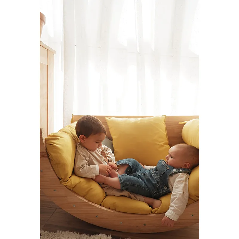 Coussin Rectangle Jaune - 150x65cm-1