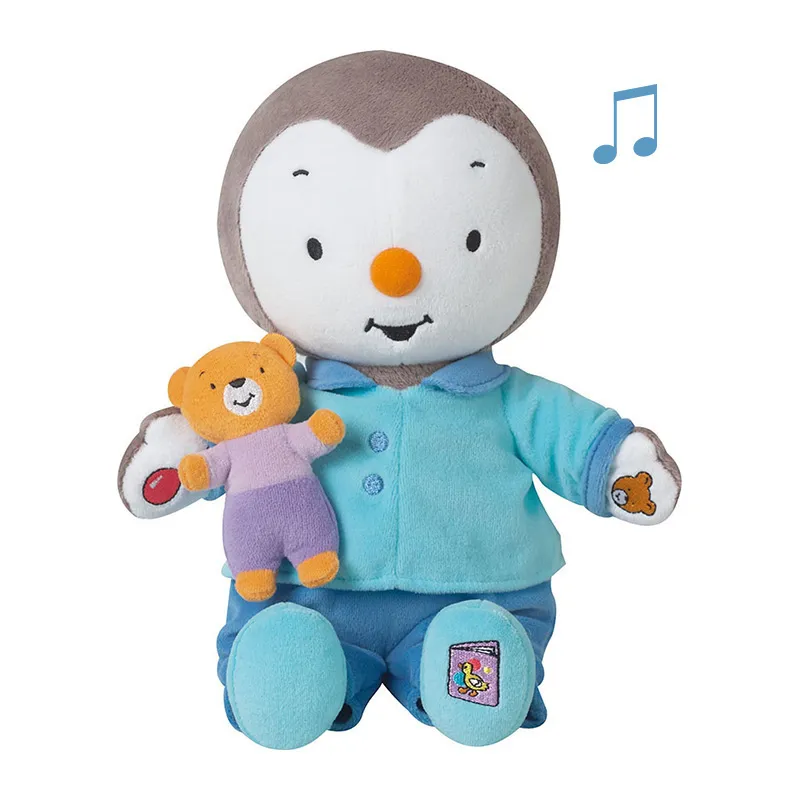 Peluche 30cm Raconte 3 histoires T'Choupi - 12m+-0