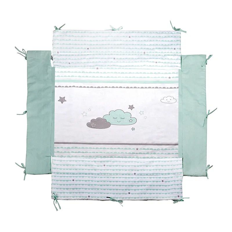 Tapis de Parc Universel avec Bords Happy Cloud - 18x96x96cm-0