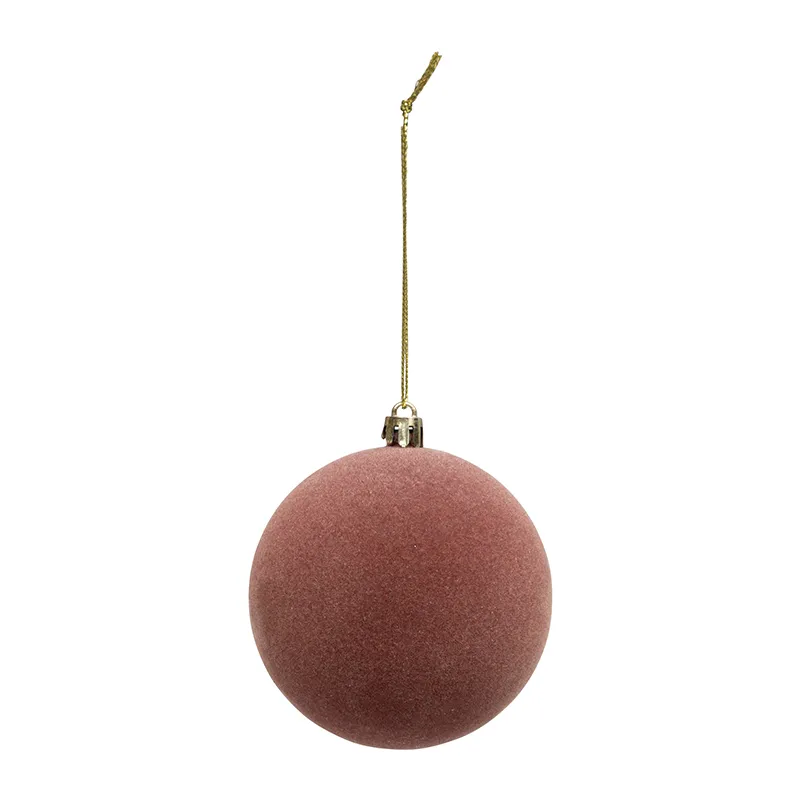 9 Boules pailletées coffret Rose - ø8cm-6