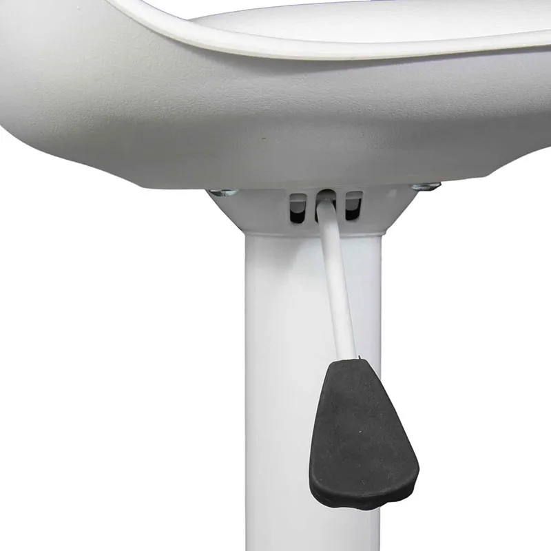 2 Tabourets de bar Isak Blanc - 38x104x41,5cm-7