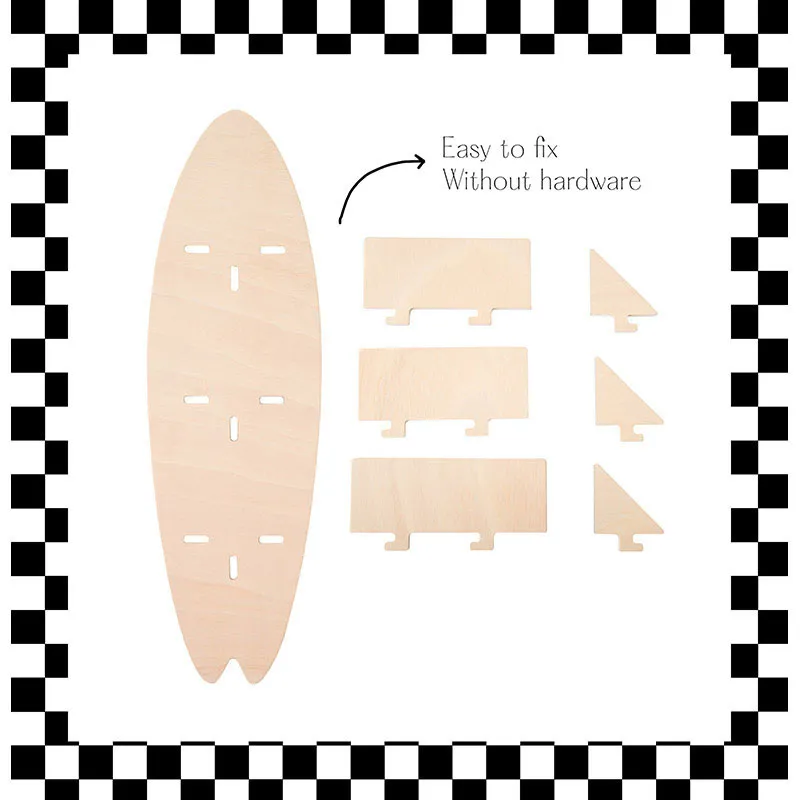 Étagère planche de surf - 79x12x24cm-3